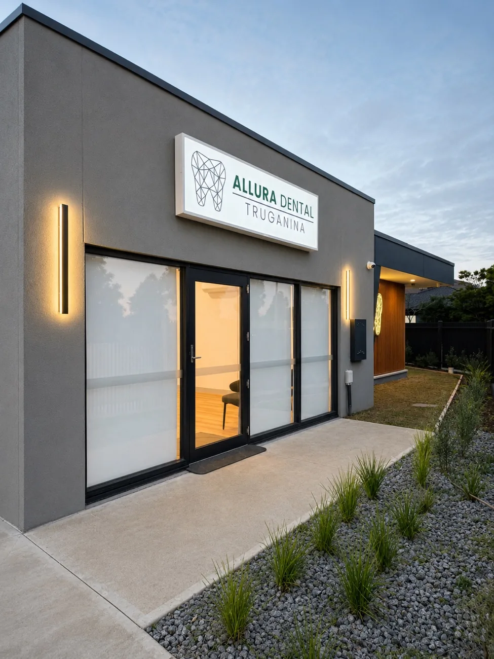 Entrance to Allura Dental, Truganina