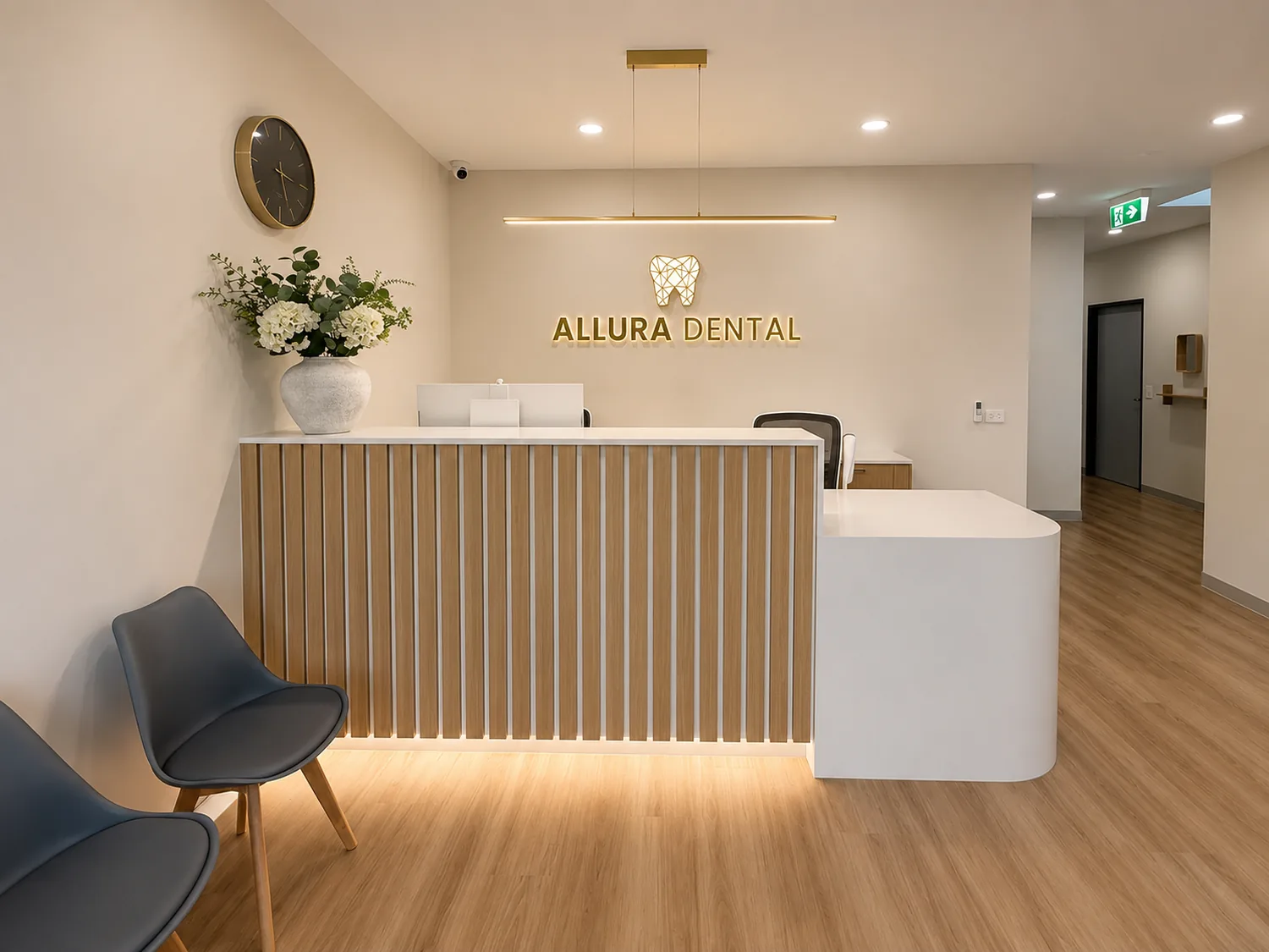 Reception at Allura Dental, Truganina