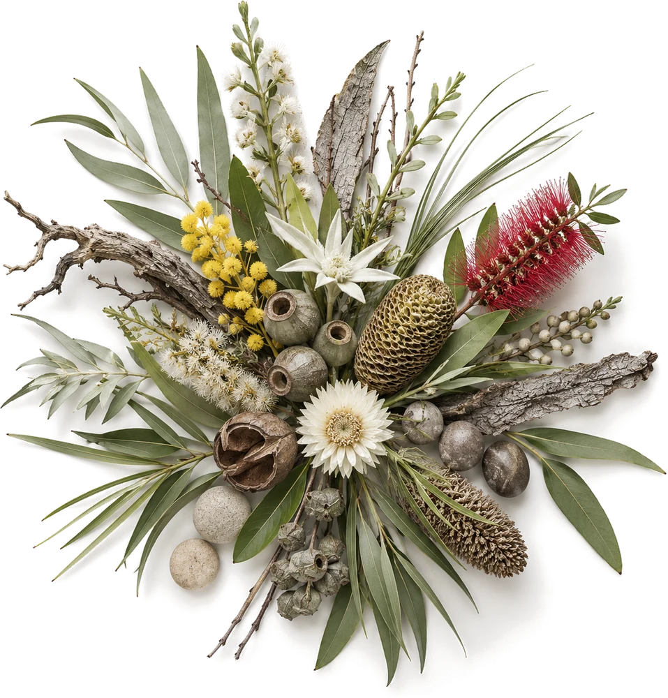 A bouquet of Australian native specimens
